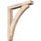 Ekena Millwork Thorton Block Smooth Bracket w/ Offset Brace, Douglas Fir, 5 1/2"W x 34"D x 40"H BKT0604X34X40THR05SDF - alternate 1